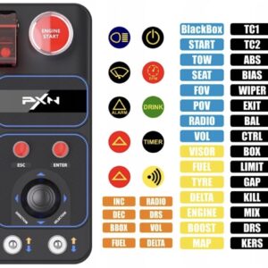pxn cb1 control box programowalny panel przycisków do simracingu gier rgb